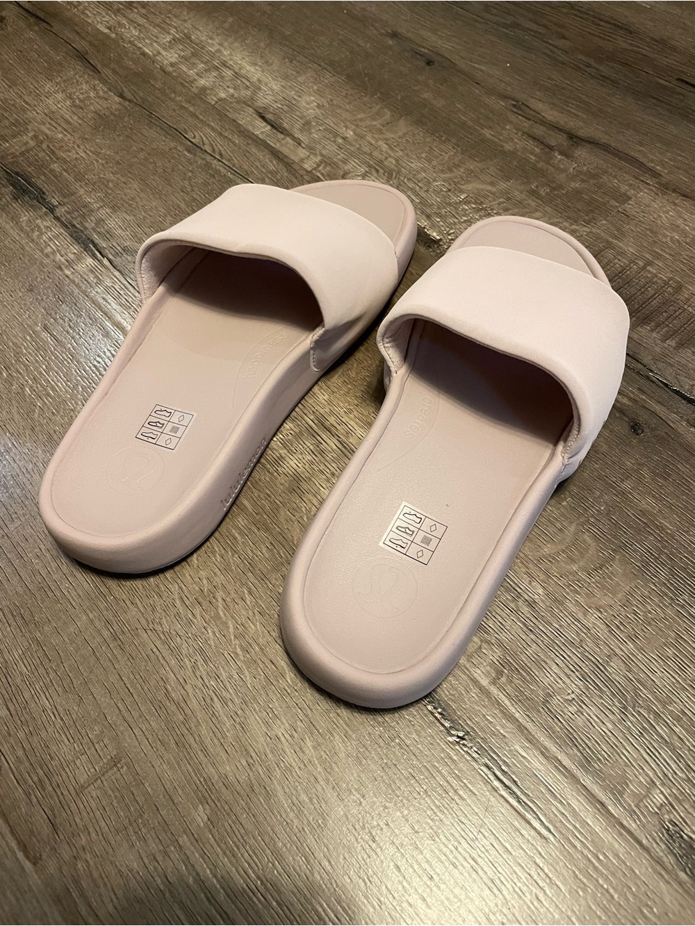 lululemon athletica Soft Pink Restfeel Slide Sandals